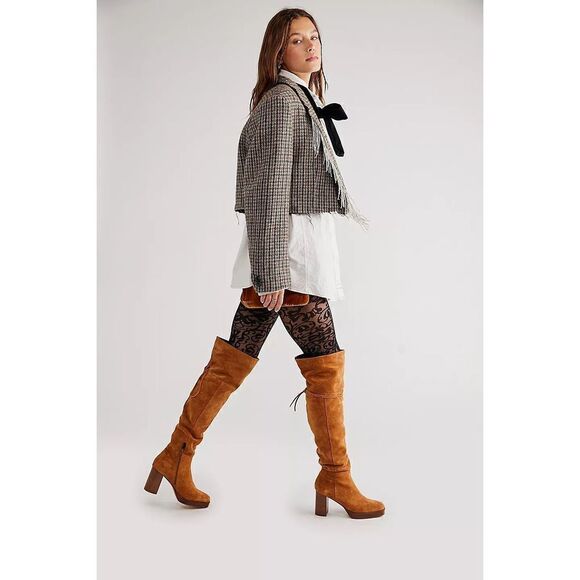 Free People Echo Platform Over-The-Knee Boots Size 37 - Picture 1 of 5